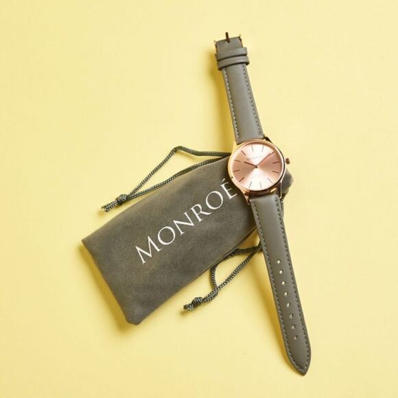 MONROÈ Classique Sunburst Solèrose Wrist Watch NEW - Picture 1 of 5